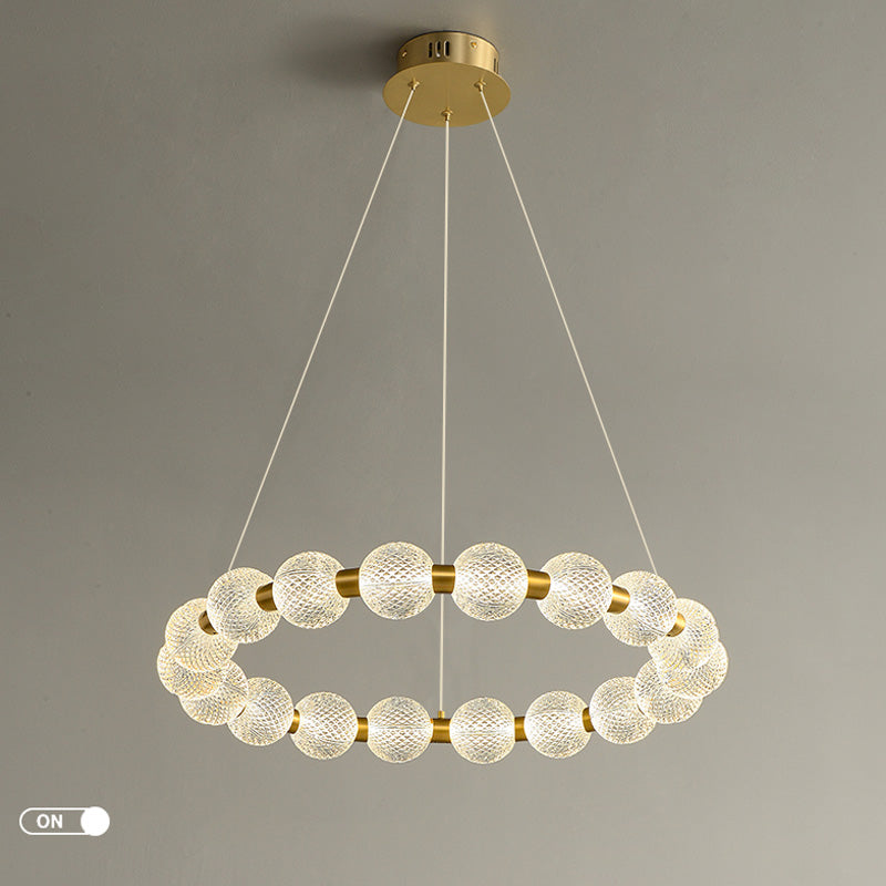 Nordic Circle Chandelier For Family Room