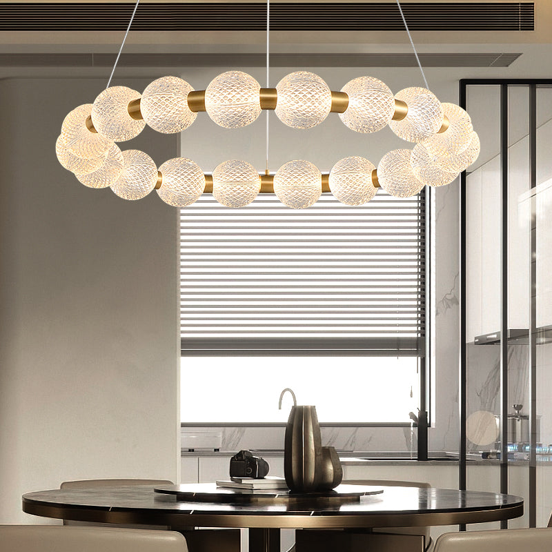 Nordic Circle Chandelier For Family Room