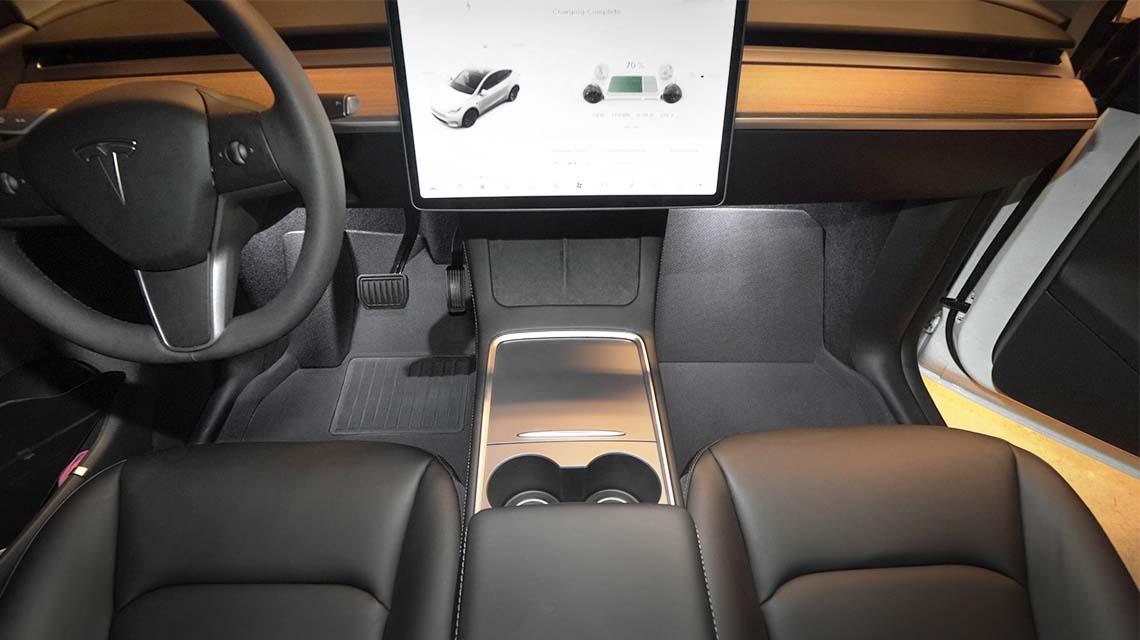 TAPTES® Allwetter-Innenmatten für Tesla Model Y 2021 2022 2023 2024.  Inklusive vorderer und hinterer Kofferraummatten, Model Y Fußmatten  Komplettes