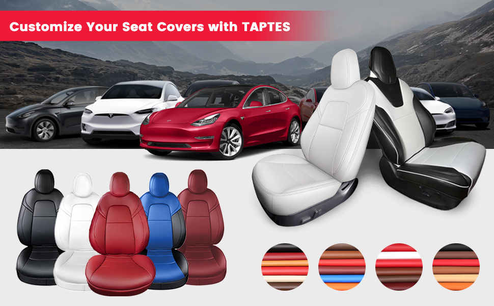 TAPTES® Seat Covers for Tesla Model Y 2024 2023-2020, 5 Seater Model Y –  TAPTES -1000+ Tesla Accessories