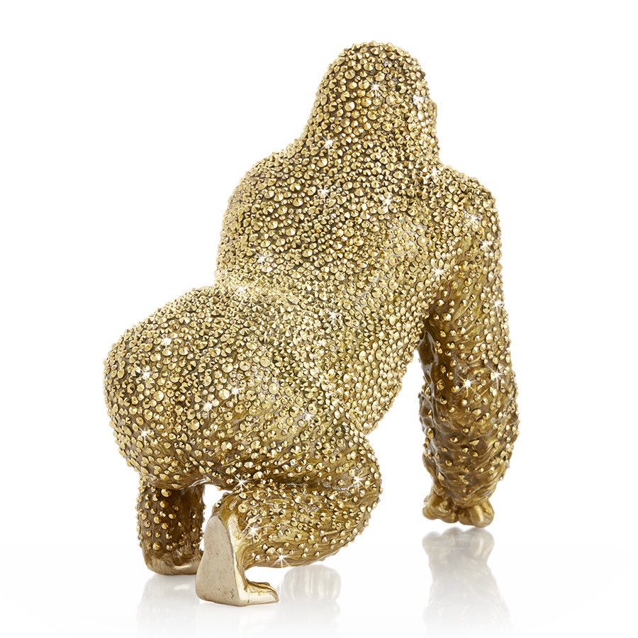 Jay Strongwater Kong Pave Gorilla Figurine