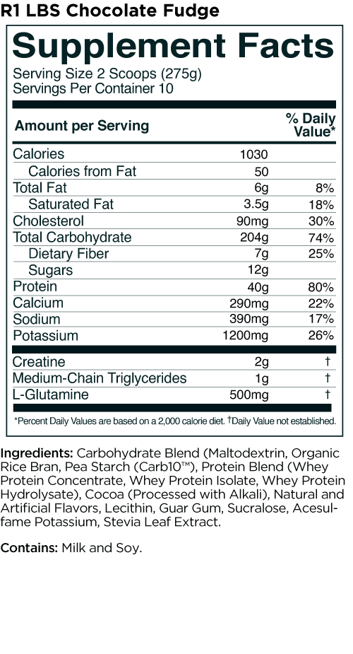 Rule 1 Protein - R1 LBS High Calories Mass Gainer - 6.06lb