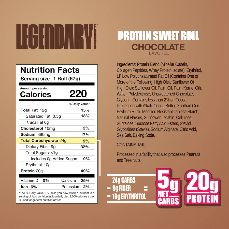 Legendary Foods - Protein Sweet Roll - 63g