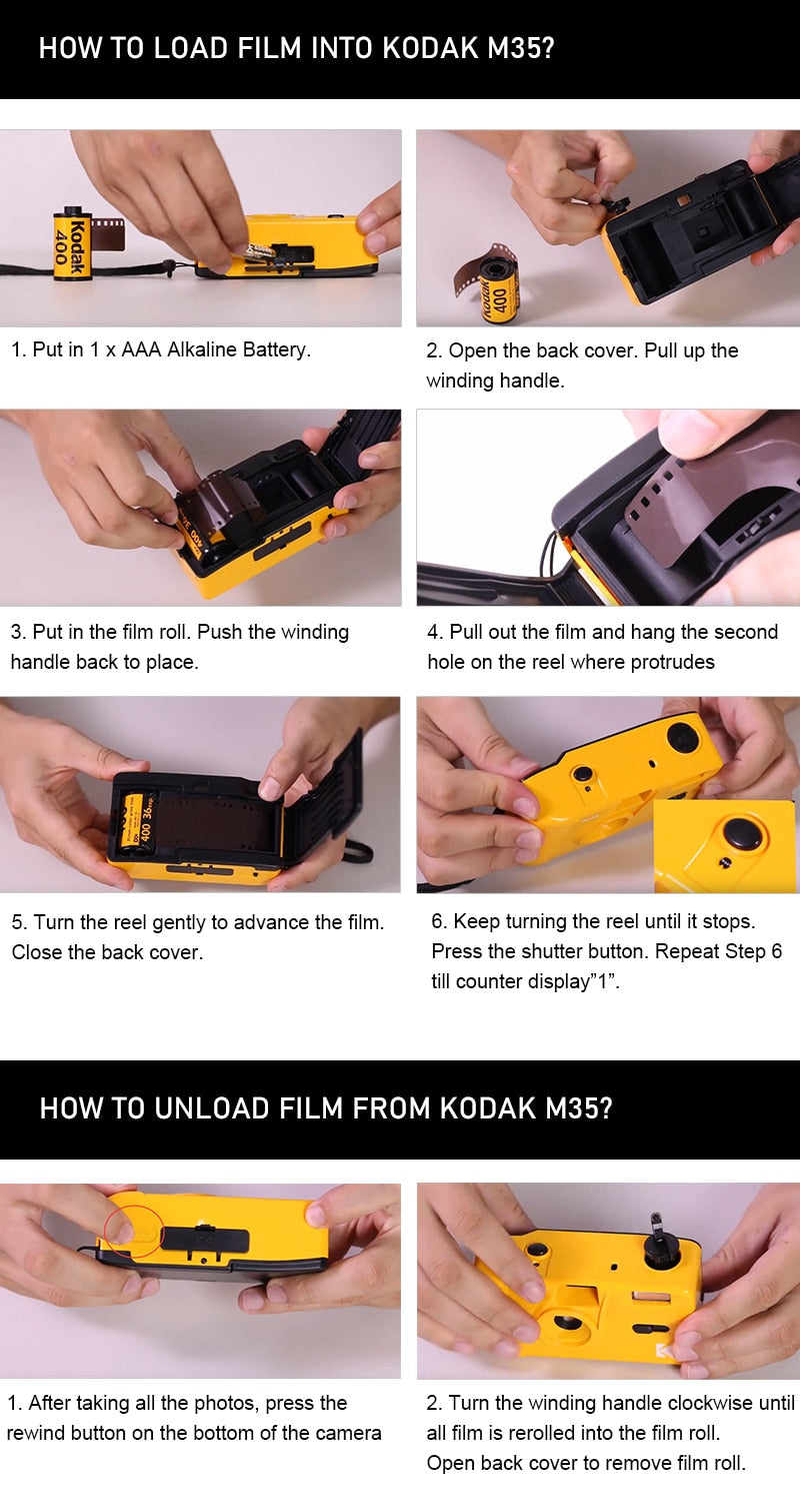 KODAK UltraMax 400 Speed 35mm 36 Exposures Films For M35 / M38 Camera (3 or 5 Rolls)