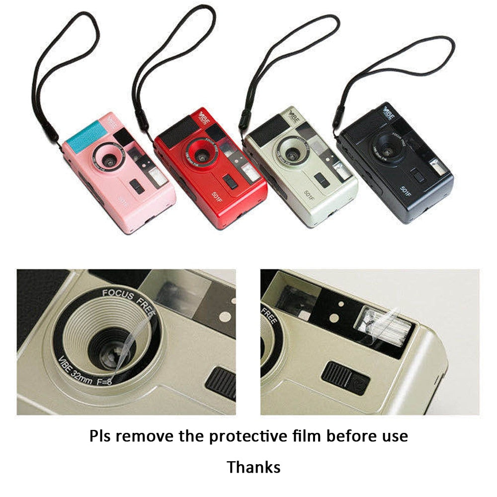 Vibe Photo 501F Vintage 35mm Reusable Film Camera