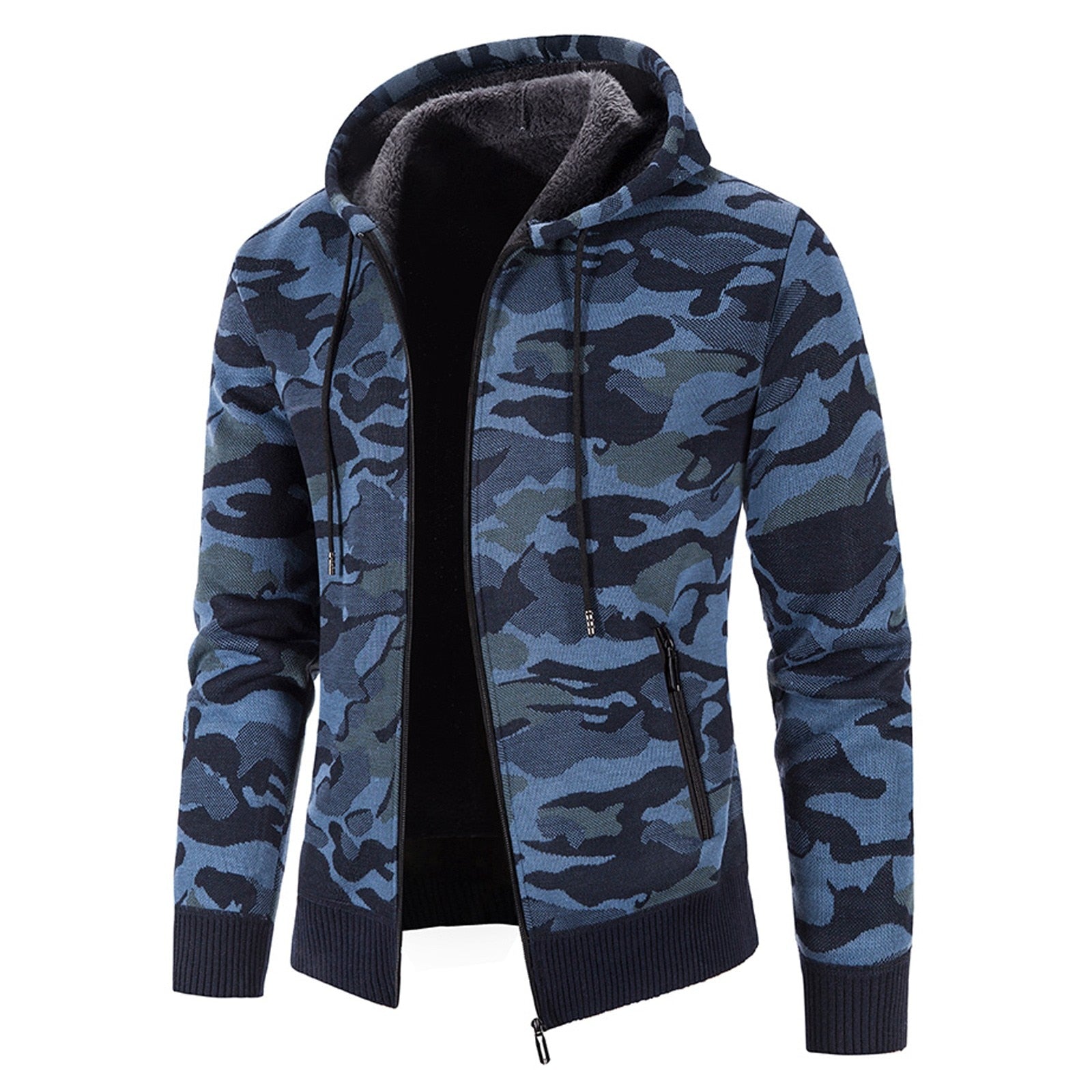 Camouflage Warm Fleece Men Jackets