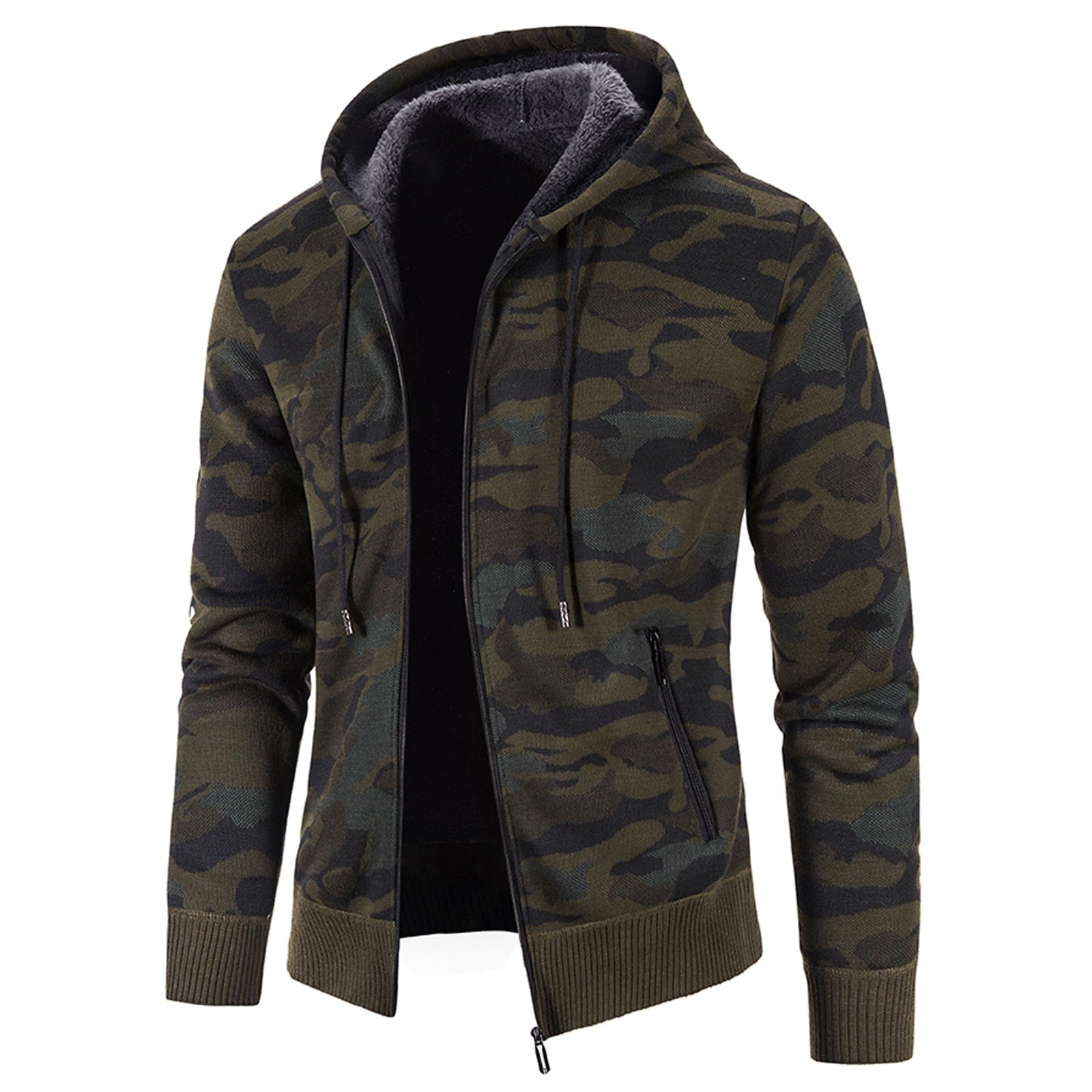 Camouflage Warm Fleece Men Jackets