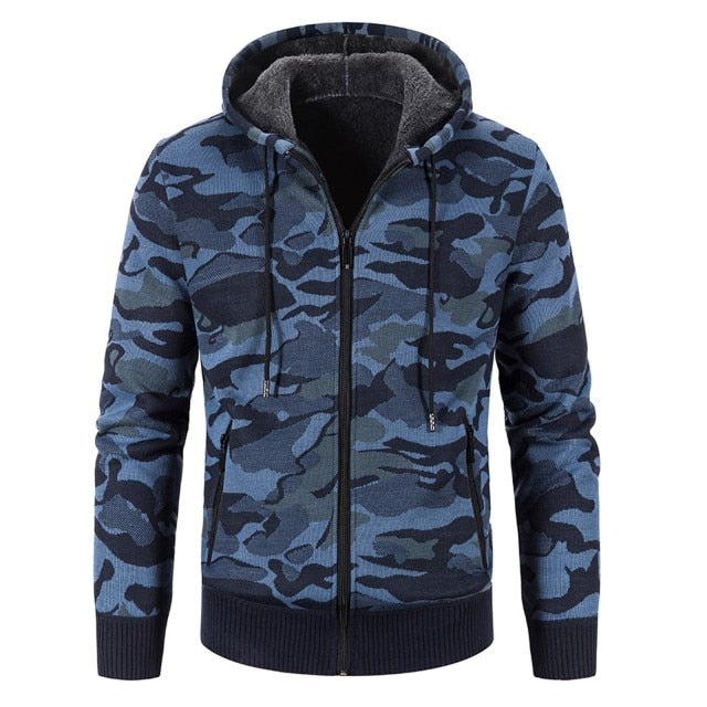 Camouflage Warm Fleece Men Jackets