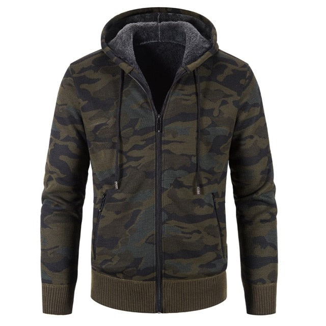 Camouflage Warm Fleece Men Jackets