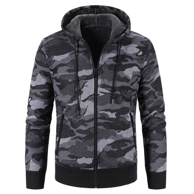 Camouflage Warm Fleece Men Jackets