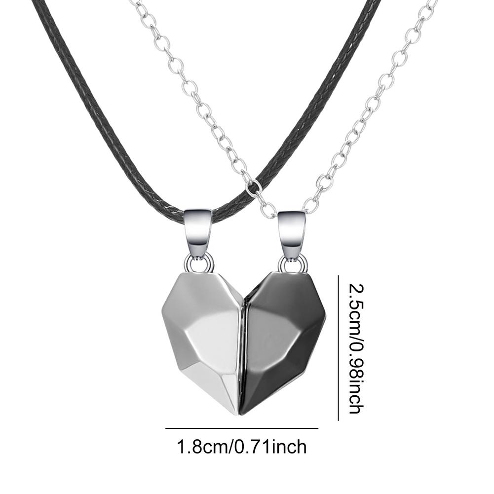 Magnetic Matching Heart Necklaces