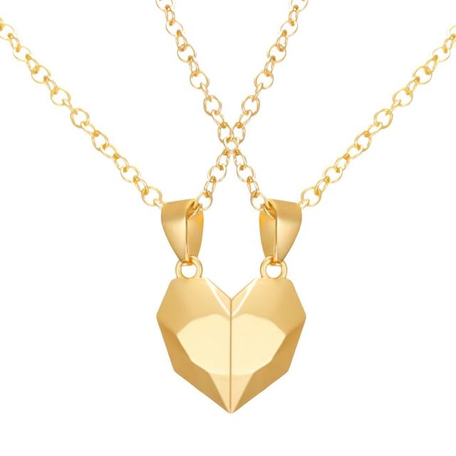 Magnetic Matching Heart Necklaces