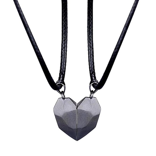 Magnetic Matching Heart Necklaces