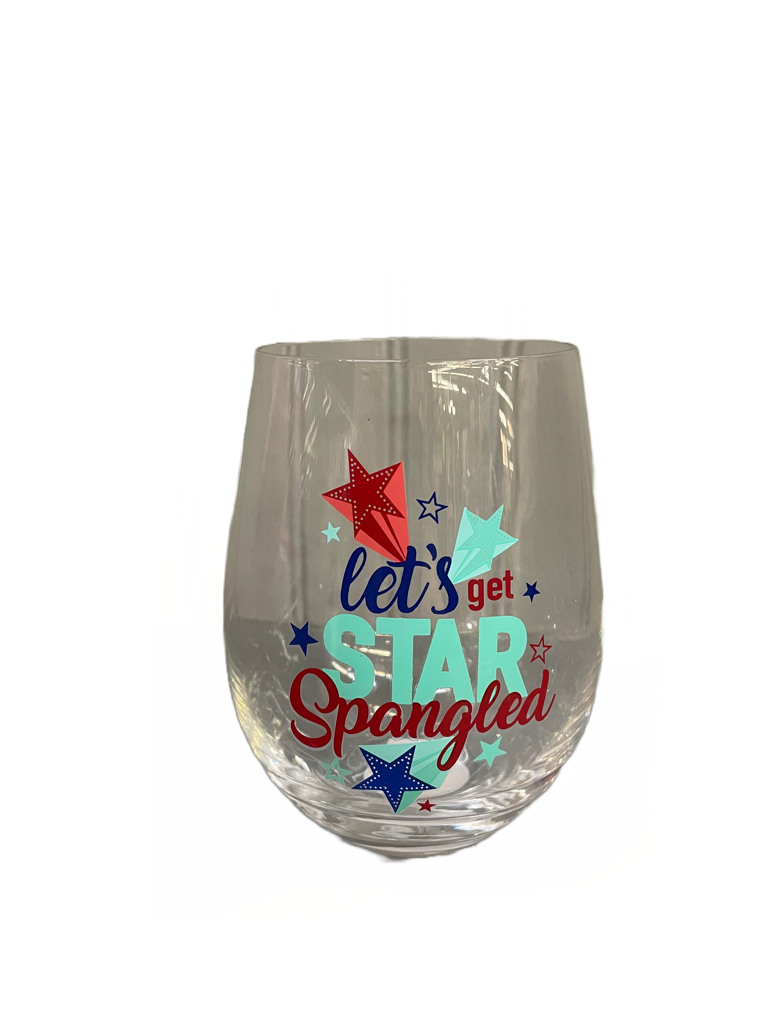 Patriotic Stemless Wine Glass