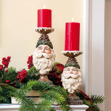 Santa Face Candleholder