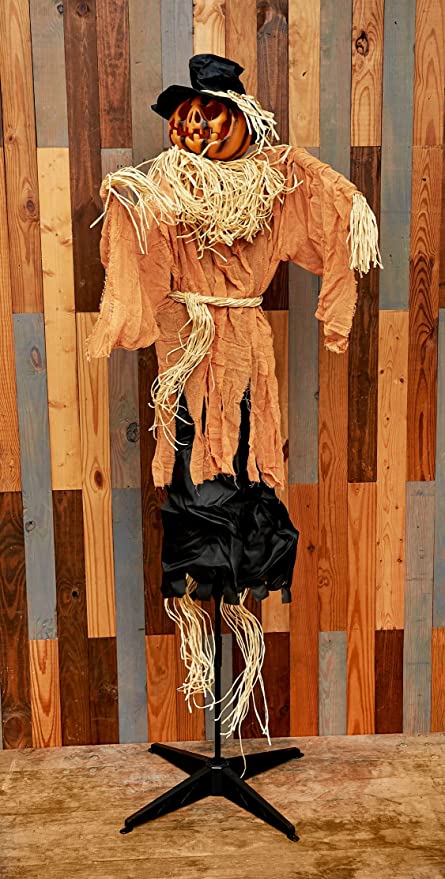 Gallerie II Sound & Motion Wicked Scarecrow Figure Figurine Halloween Fall Harvest Soft Figure Decor