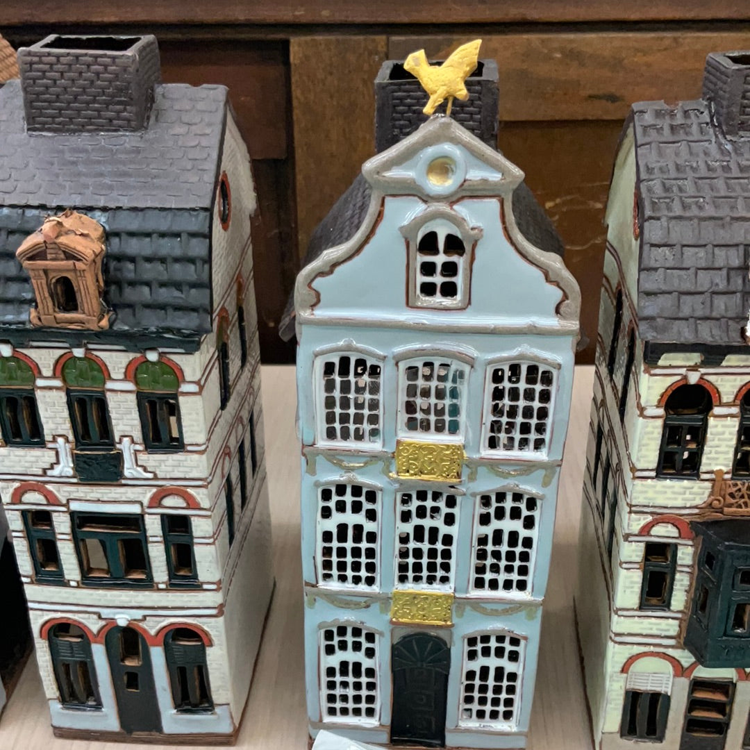 Nordic Dreams Tea Light European Ceramic Buildings