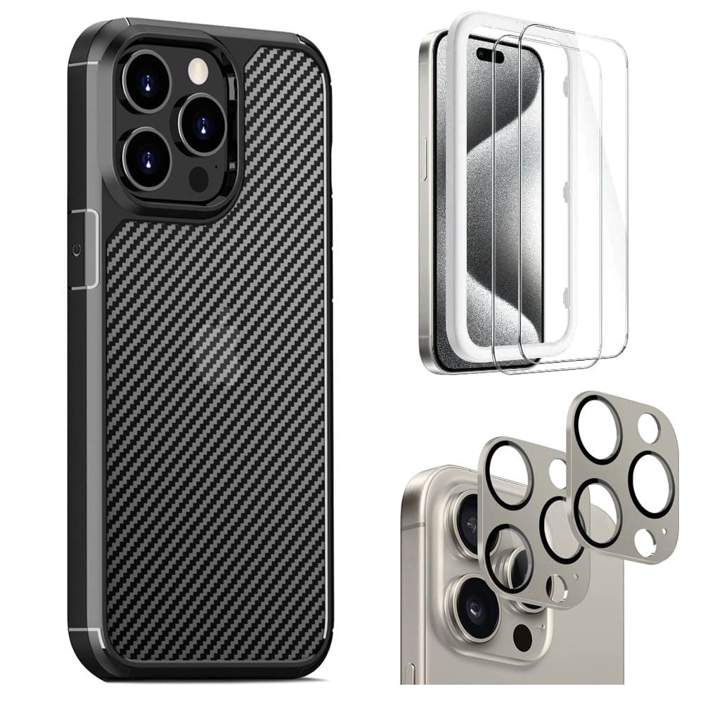 Venture Series Case with Screen and Camera Protector for iPhone 15 Pro