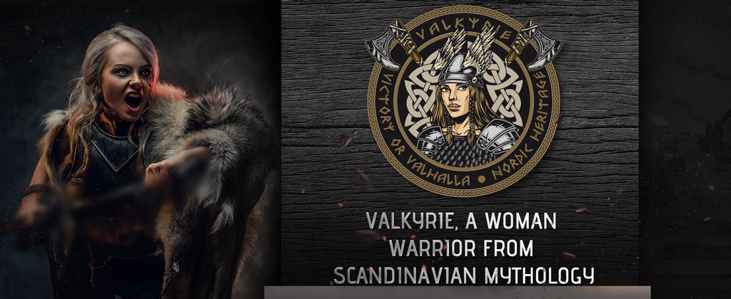 NedFoss Valkyrie 13" Viking Axe, Bearded Axe with Leather Sheath, Beech Wood Handle, Excellent Gifts for Men