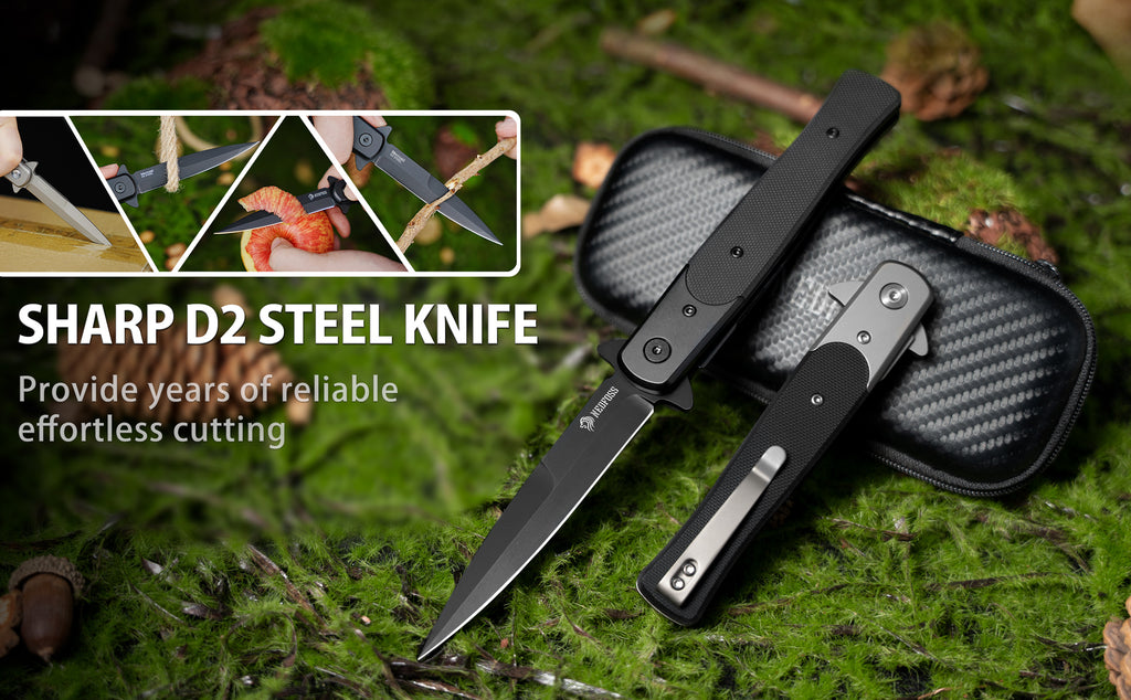 NedFoss Mermaid Italian Stiletto Pocket Knif