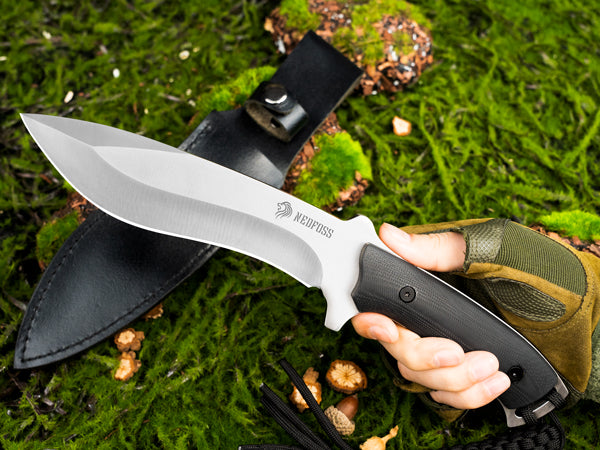 Kukri Outdoor Knife, Full Tang Fixed Blade Bushcraft Knife – NedFoss Knife