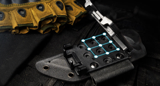 NedFoss Dragon Fixed Blade Knife with Kydex Sheath and Fire Starter, 440C Full Tang Blade, G10 Handle