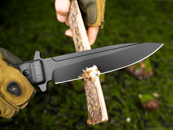 Phoenix Fixed Blade Bowie Knife, 8Cr14Mov Blade and G10 Handle