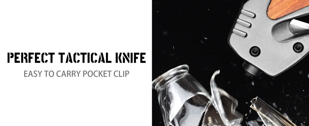 NedFoss DA169 Tactical Pocket Knife, Emergency Rescue Tools, Folding Knife with Seat Belt Cutter, Glass Breaker