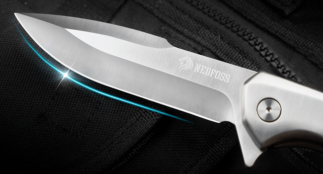 NedFoss Beast Pocket Knife, Large EDC Folding Knife with Liner Lock