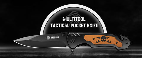 Nedfoss NF18 Pocket Knife with Glass Breaker and Seatbelt Cutter