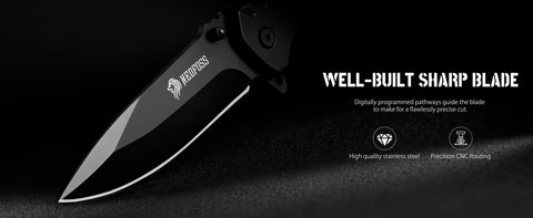 Nedfoss NF18 Pocket Knife with Glass Breaker and Seatbelt Cutter