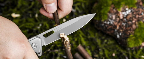 NedFoss Elf Elegant Pocket Knife,  D2 Blade EDC Knife with G10 Handle