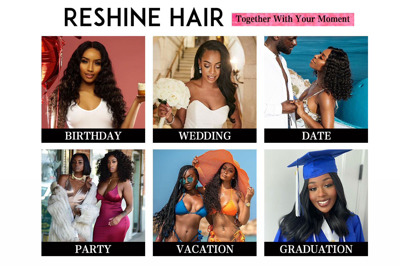 reshine hair lace wigs for black women