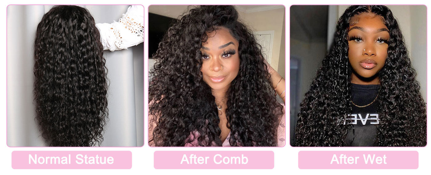reshine hair deep wave curly hair wigs