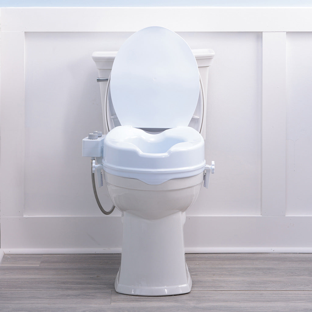 Raised Toilet Seat with Bidet