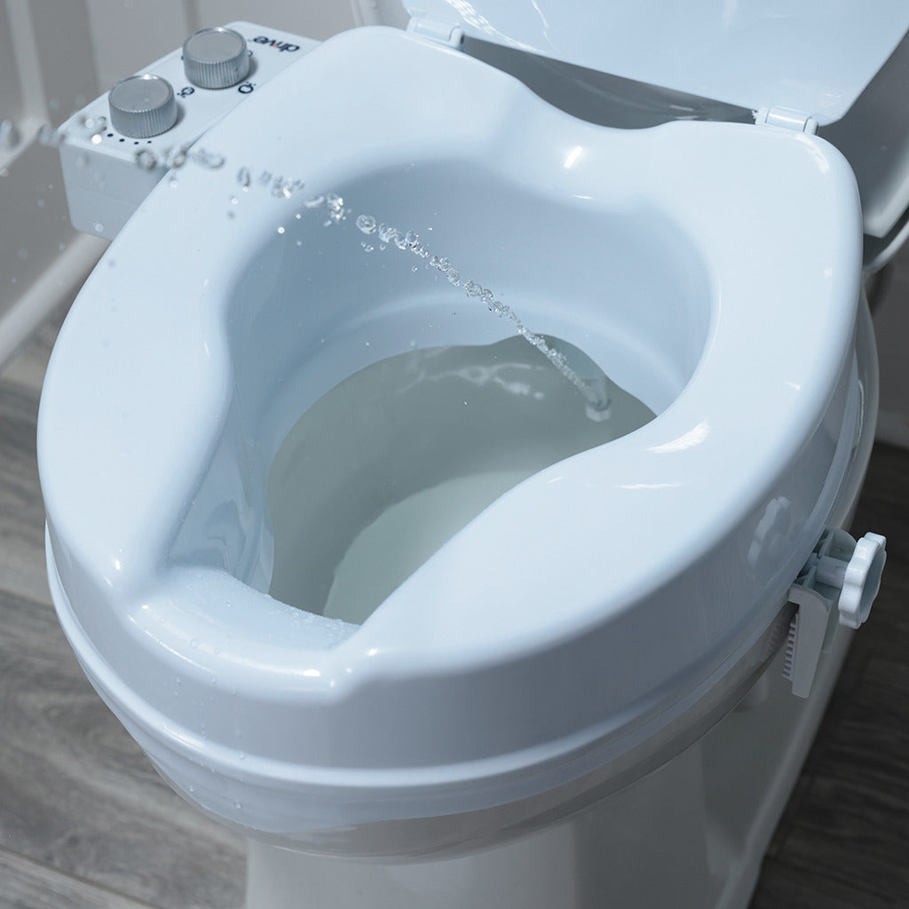 Raised Toilet Seat with Bidet