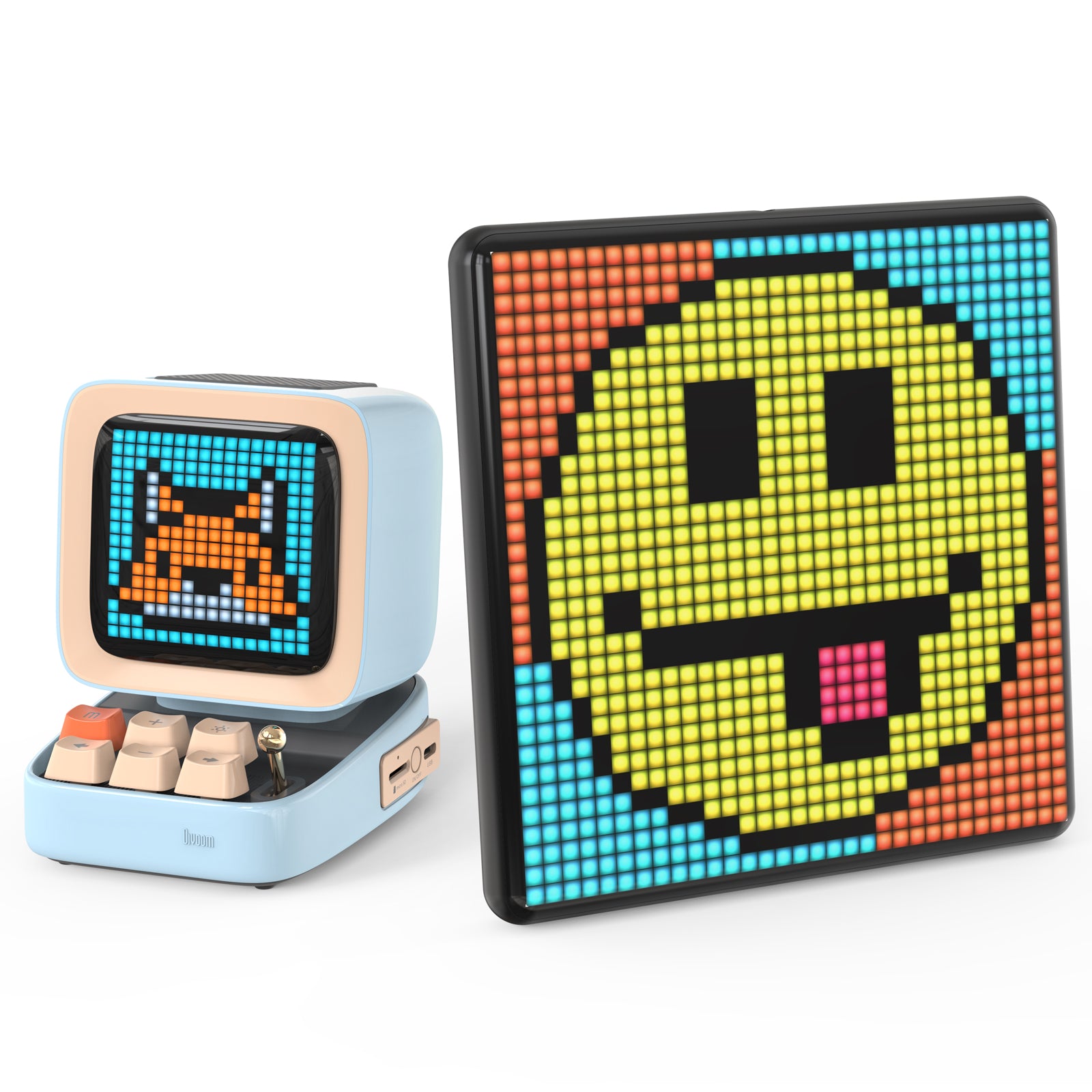 Divoom Pixoo-Max Pixel Display & Divoom Ditoo Retro Pixel Art Game Bluetooth Speaker with 16X16 LED App Controlled Front Screen