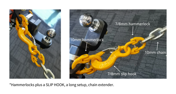 hammerlocks plus a slip hook
