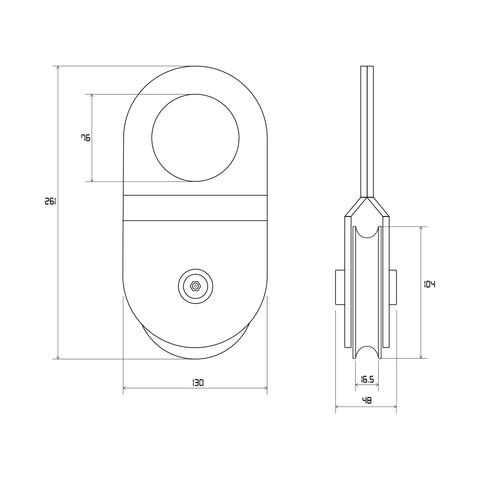 Snatch Block can be attached to an anchor point (A steel Rated Shackle is recommended) and used to reroute the winch cable or rope, creating a double line pull. This increases pulling power, reduces strain on the winch, and provides more control over the load being pulled.   Made from Heavy Steel but can be relied upon to provide additional strength and versatility to winching and recovery operations.   FEATURES:  Pulley wheel machined with solid steel Suit for all winch types, for rope and cable up to 16mm Rated 10ton, heavy-duty designed Better pulling angle, easier to pull Double winch pulling capacity Visible colour: Red