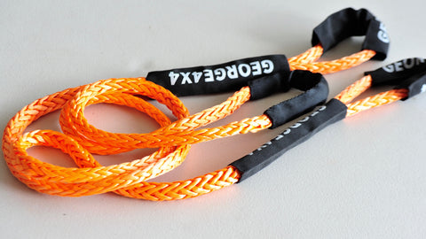 George4x4 Bridle Rope is constructed of a unique ultra-high molecular weight polyethylene material(UHMWPE), also known as Dyneema/Spectra. It is extremely high-strength and low-stretch. Description:   UV resistant, waterproof and more durable Very light, can float in water Both ends have protective sleeves and one sliding sleeve on the middle Australian made, Australian tested Features: 11mm, Minimum Breaking force rated 11000kg Visible colour-orange
