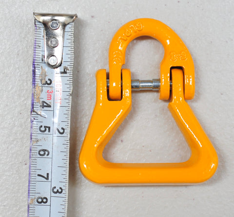 A hammerlock, a link that connects chains to other fittings when the chain link is too small. Made of high-quality alloy steel, drop forged and heat-treated for strength and flexibility. Easy to assemble and disassemble, often used to connect winch hooks to steel cable/synthetic winch rope. Consist of two separate body pieces, a tapered shaft, and a sleeve. Size: 6mm WLL: 1.12ton BS: 4.48ton (4 times of WLL) Grade: 80 (T8) Made from Quality Alloy steel Drop forged and heat treated