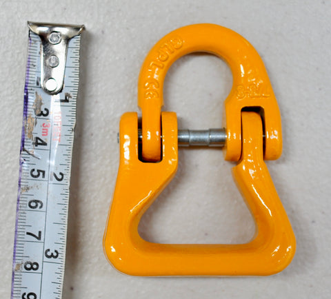 A hammerlock, a link that connects chains to other fittings when the chain link is too small. Made of high-quality alloy steel, drop forged and heat-treated for strength and flexibility. Easy to assemble and disassemble, often used to connect winch hooks to steel cable/synthetic winch rope. Consist of two separate body pieces, a tapered shaft, and a sleeve. Size: 7/8mm WLL: 2ton BS: 8ton (4 times of WLL) Grade: 80 (T8) Made from Quality Alloy steel Drop forged and heat treated