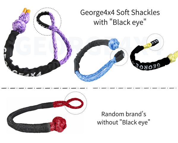 george4x4 soft shackles with black eye