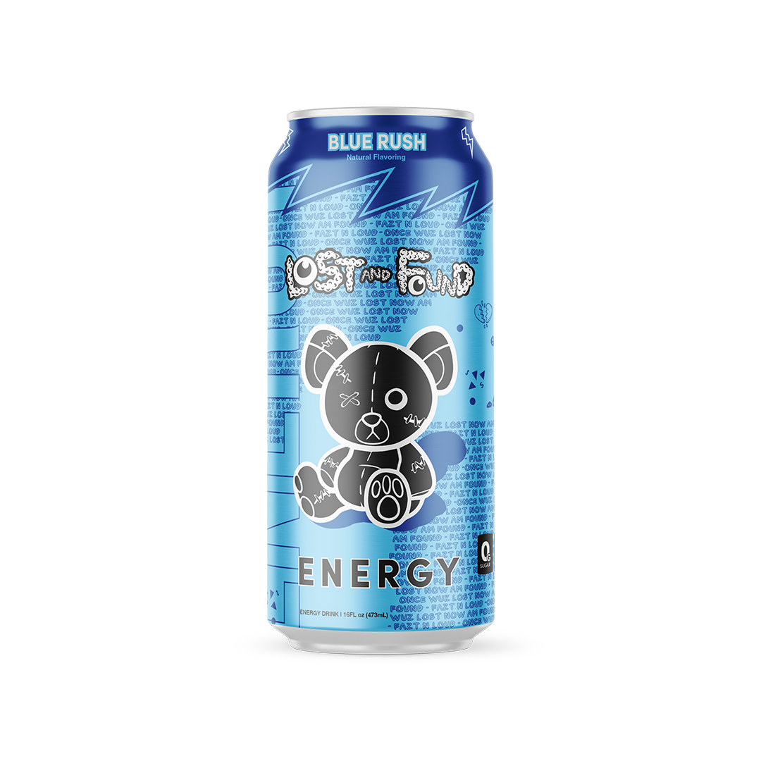 Blue Rush 12 Can Case | Lost & Found Energy Drink