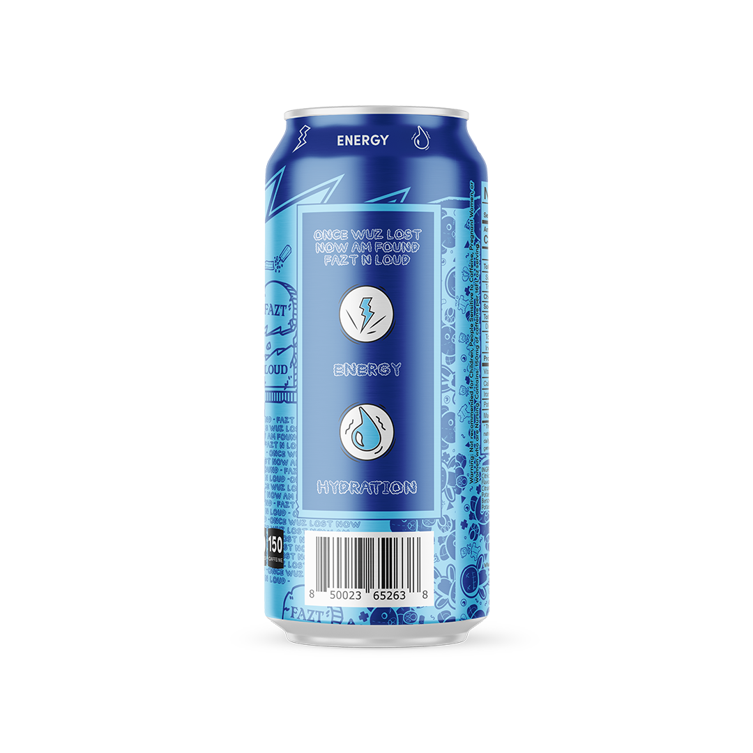 Blue Rush 12 Can Case | Lost & Found Energy Drink