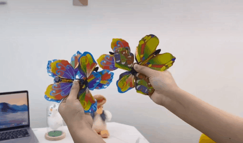 Flying in the Book Magic Butterfly flying Card Toy with Empty Hands Butterfly Wedding Magic Props Magic Tricks