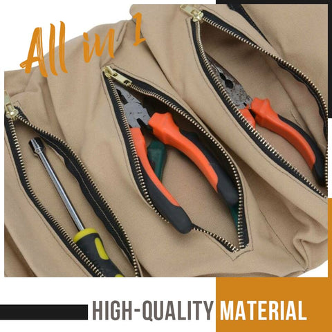 Hot Sale Roll Tool Roll Multi-Purpose Tool Roll Up Bag Wrench Roll Pouch Hanging Tool Zipper Carrier Tote bike tool bag