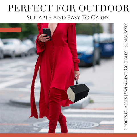 Portable Glasses Organizer 2/3/4/5/6 Multi-slot Eyeglasses Storage Display Travel Folding Sunglasses PU Leather Case