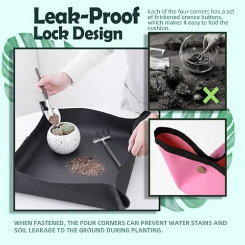 50cm 68cm 100cm Plant Transplanting Repotting Mat Foldable Garden Work Dirty Mat Waterproof Cloth Gardening Square Mat Yard Tool