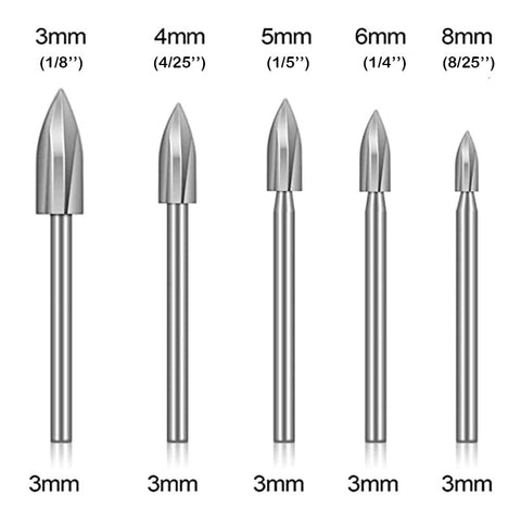 5PCS/SET Wood Engraving Drill Bit Set Steel Solid Carbide Grinding Burr For Woodworking Drilling Carving Engraving Dropshipping foldable woodworking bench